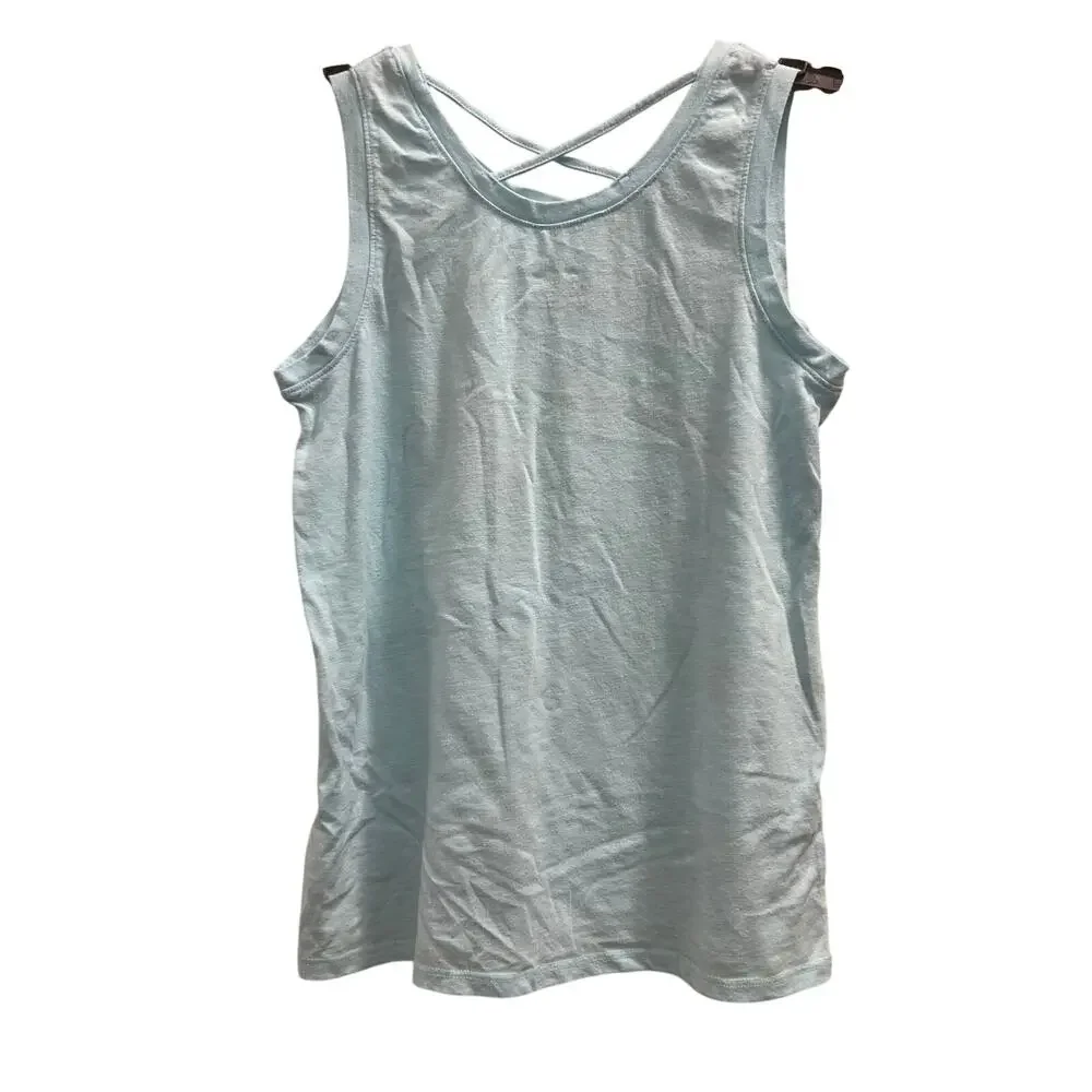 Justice blue kitty cat ice cream fair tank girls SZ 14